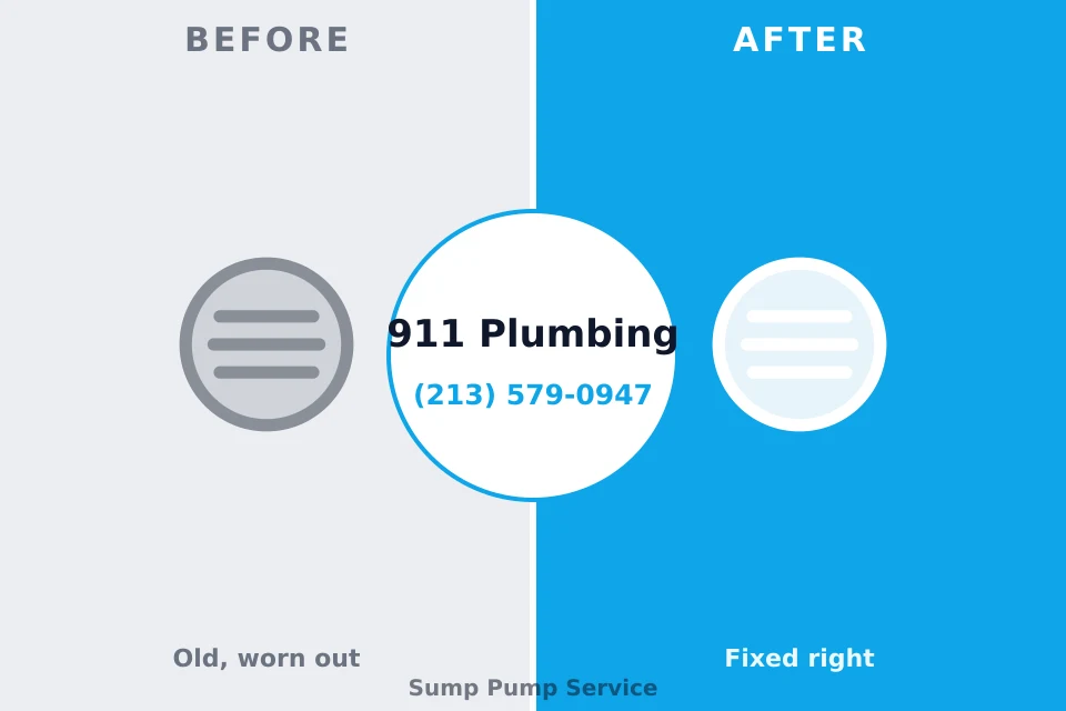 Before and after: plumbing repair Pine Island, TX